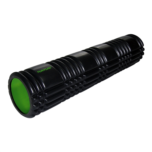 Tunturi Yoga Grid Foam Roller (Sort) i sort og grøn